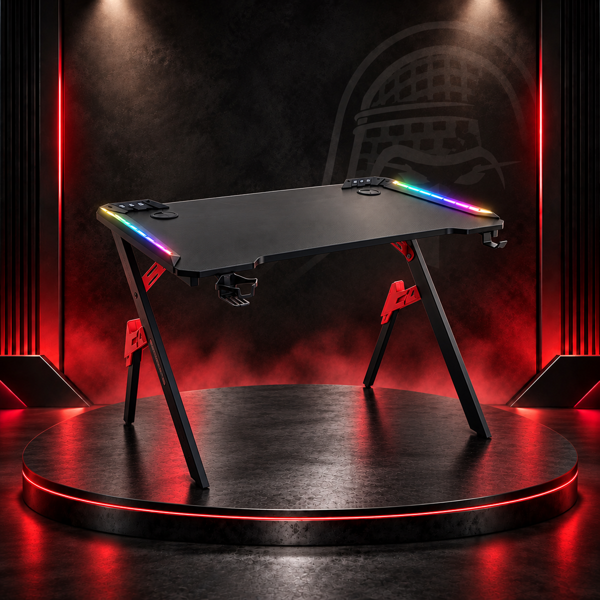 CHATTY Computer Gaming Desk with RGB 120CM "562-9"