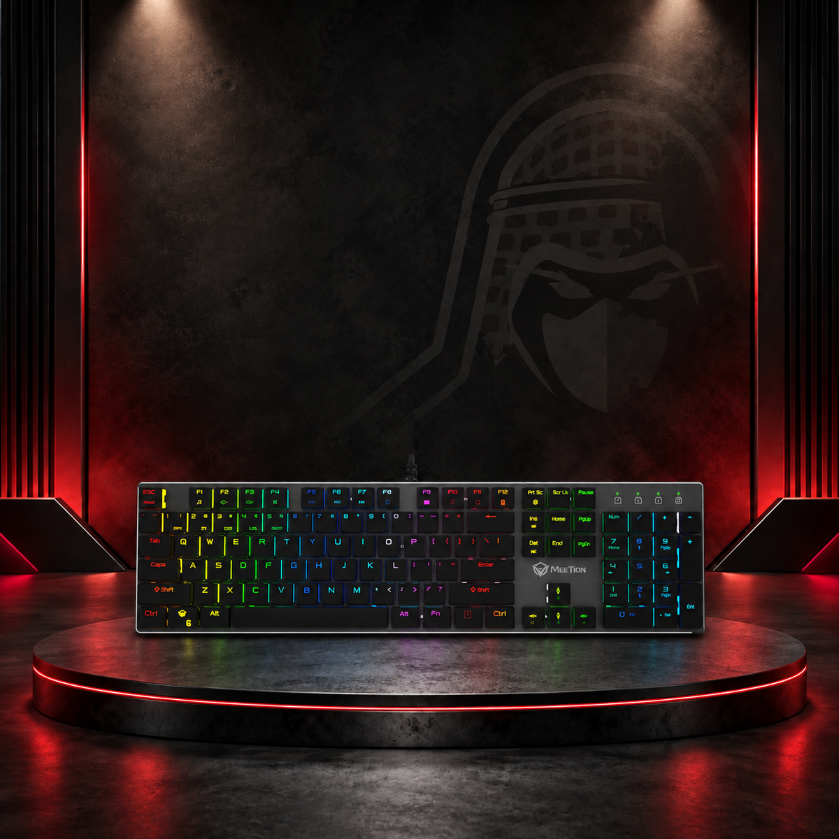 MEETION chocolate keycap Ultra-thin Mechanical Keyboard AR "MT-MK80"
