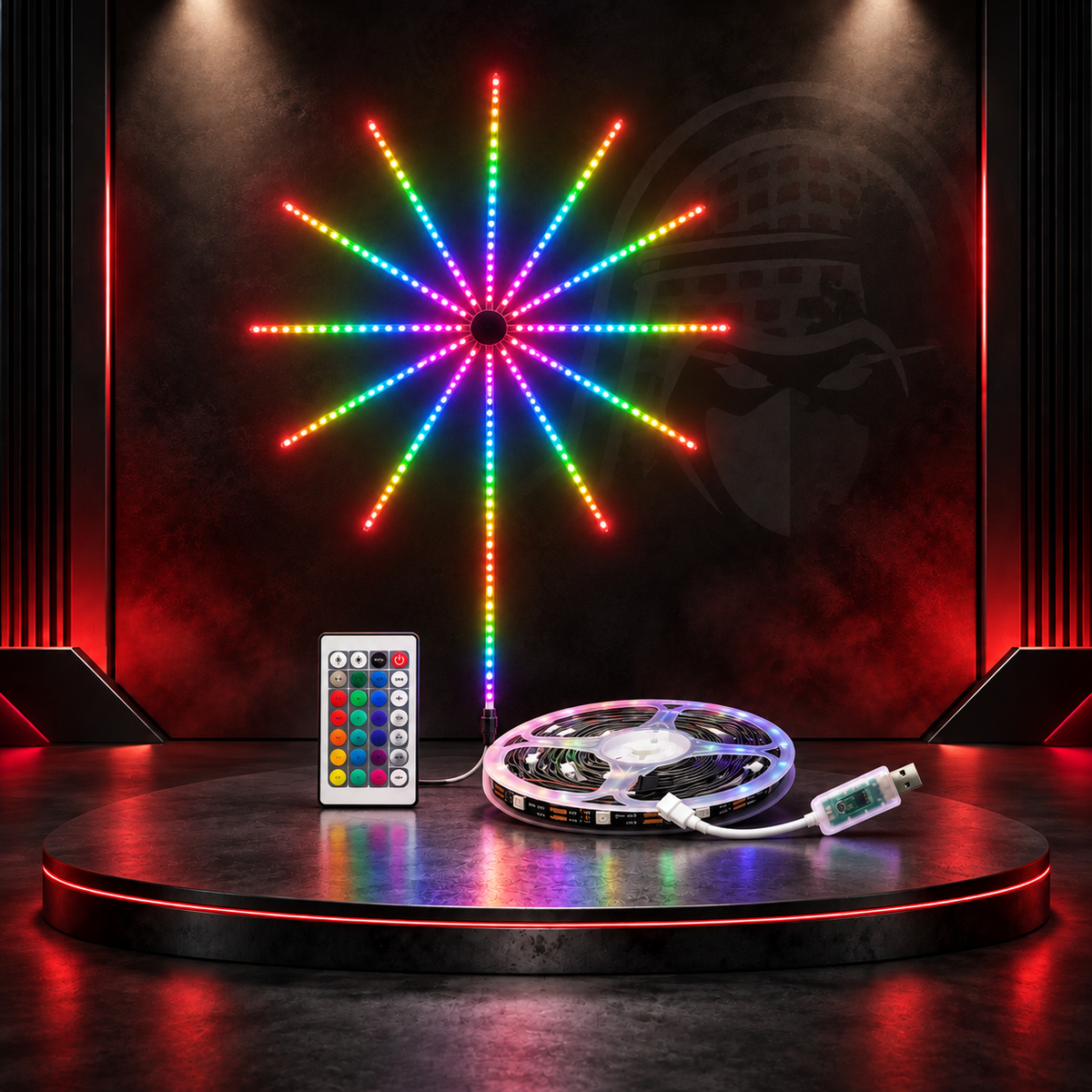 RGB LED Strip Firework Light APP Smart Control "LD004"