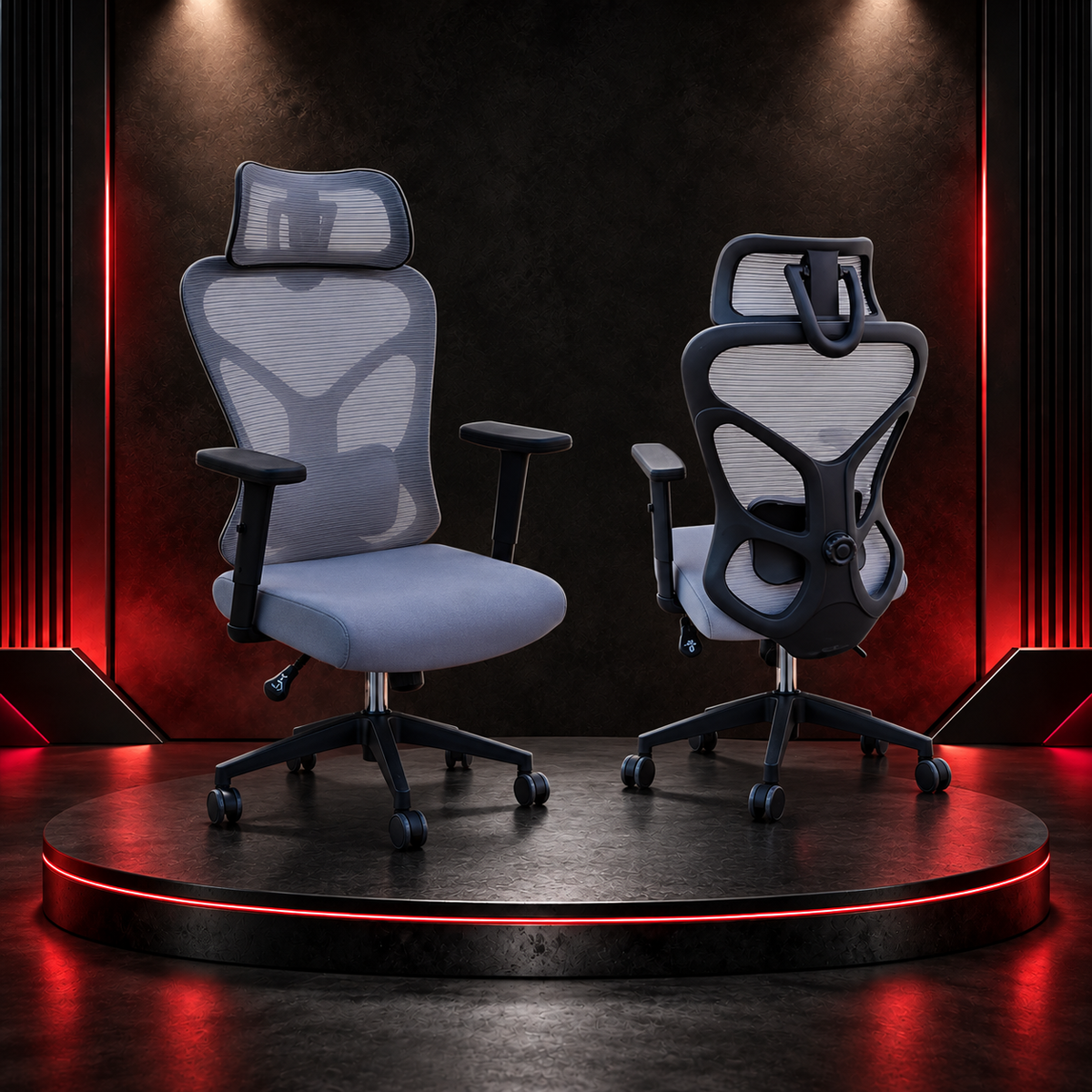 Comfortable & Ergonomic Office Chair – Adjustable Mesh Back – "ch447-3"