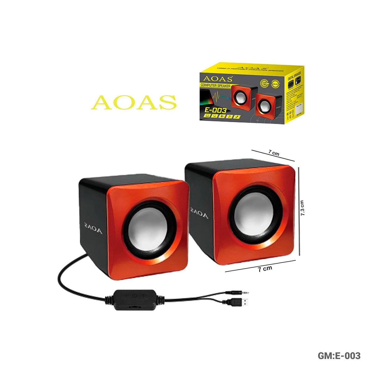 Pair of PC Speakers  "e-003"