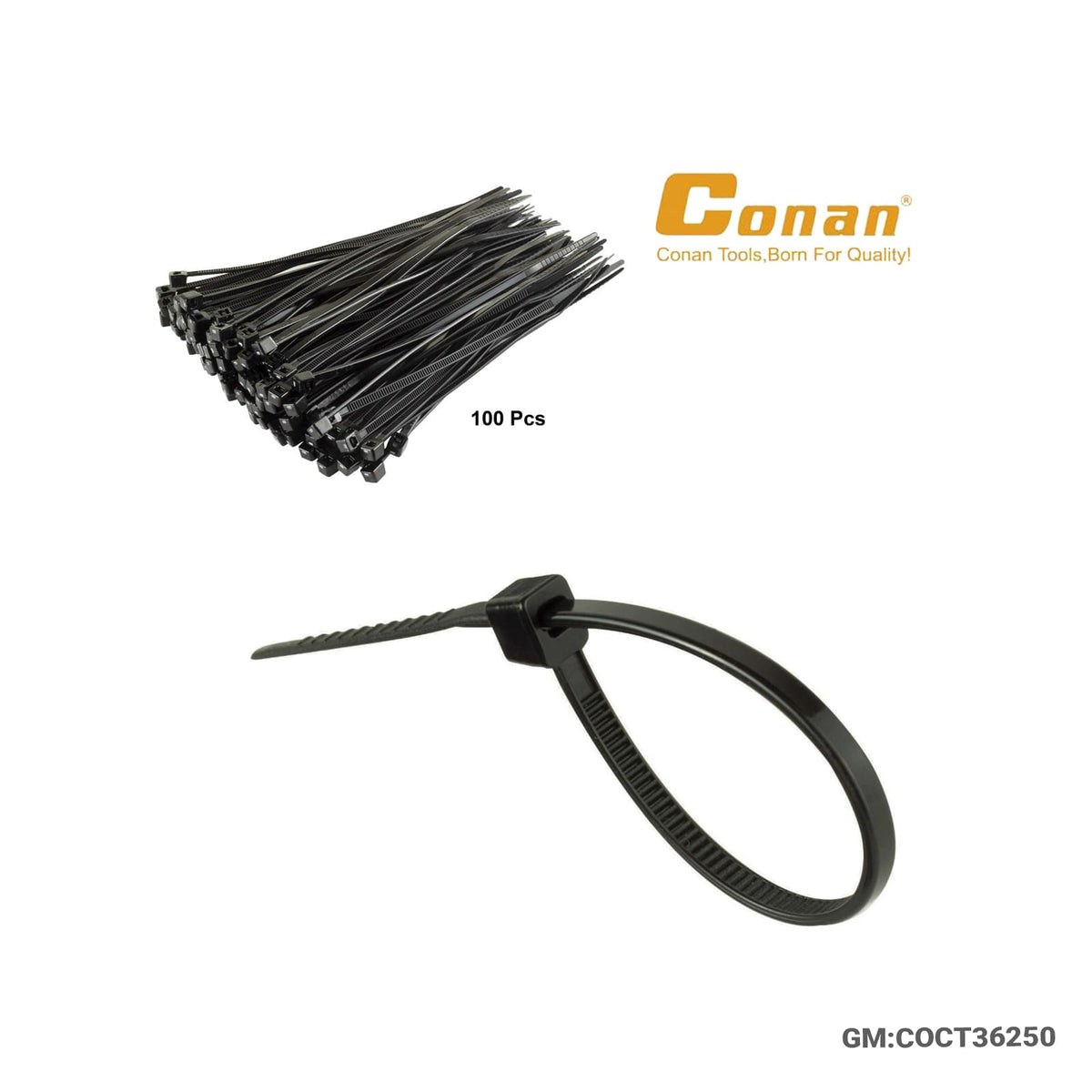 CABLE TIES 3.6x250mm "COCT36250"