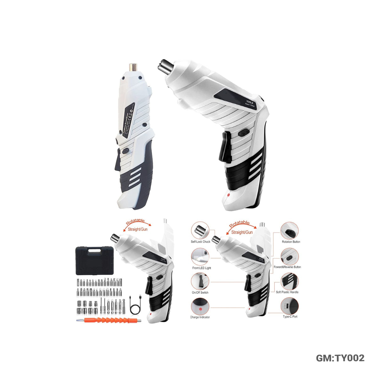 Cordless Electric Screwdriver Drill Set "TY002"