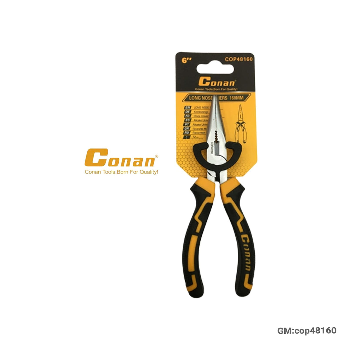 LONG NOSE PLIERS 160MM "cop48160"