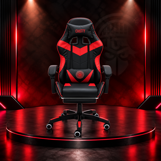 adjustable gaming chair with retractable footrest"cs-chr05"