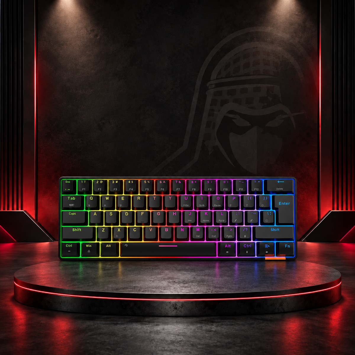 MEETION 60% Mechanical Keyboard AR black "MT-MK005"