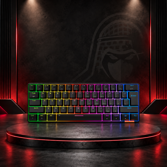 MEETION 60% Mechanical Keyboard AR black "MT-MK005"