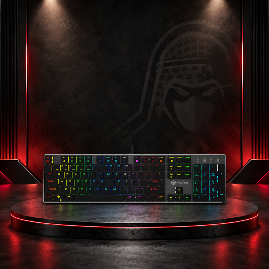 MEETION chocolate keycap Ultra-thin Mechanical Keyboard AR "MT-MK80"