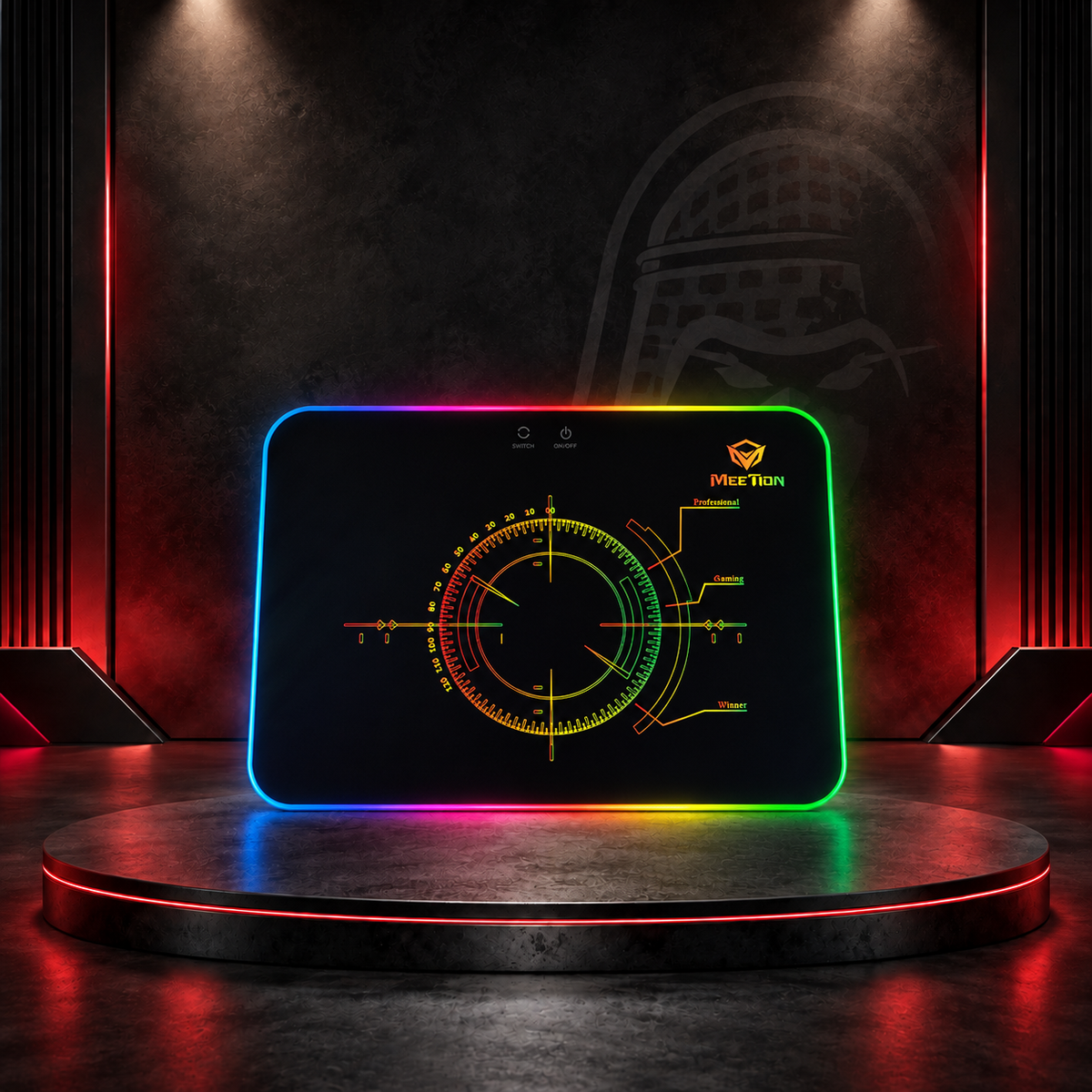 MEETION RGB Backlit Gaming Mouse Pad "MT-P010"