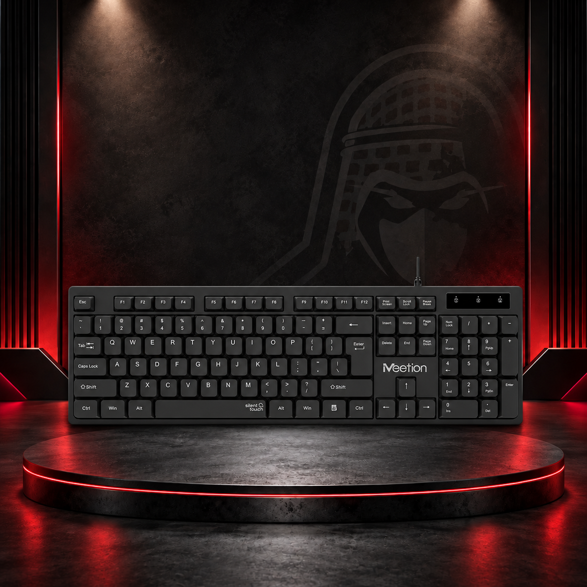 MEETION USB STANDARD WIRED KEYBOARD 432x 129x28mm "k300"