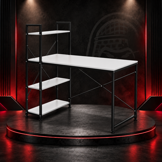 Wooden Computer Desk with Bookshelf – Modern & Multifunctional Study Table "562-14"