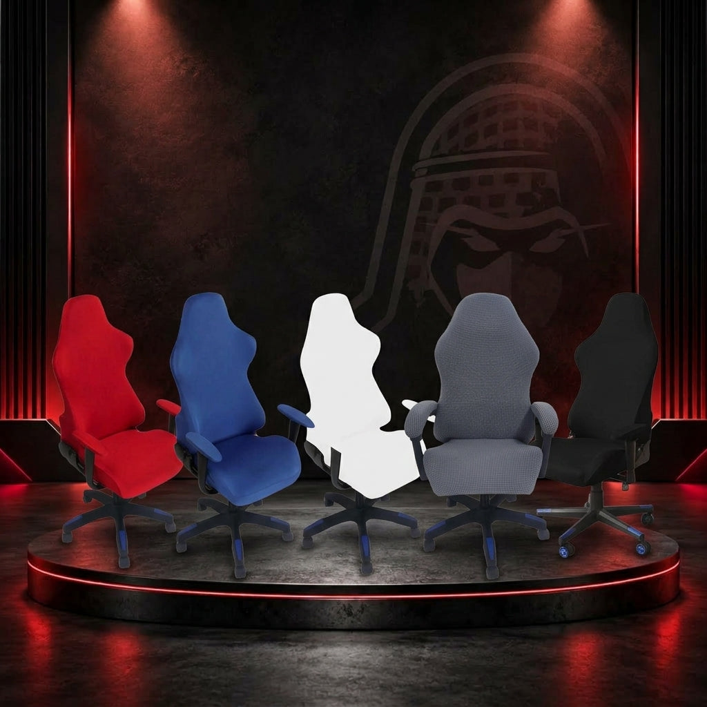 CHATTY 4PCS Set Gaming Chair & Office Chair Seat Covers With Armrest "C548-2"